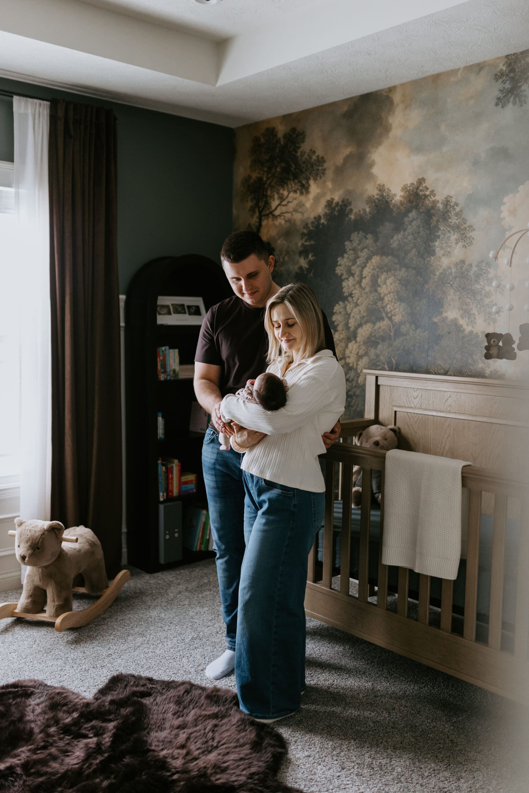 nursery newborn photos in lafayette, indiana.